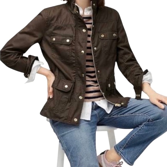 J. Crew Jackets & Blazers - J Crew green army jacket, Utility Jacket with Structured.